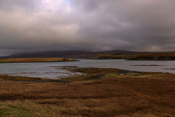 Landscape of the Isle of Skye in Scotland