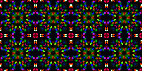  Defocused bokeh background. Festive colorful texture