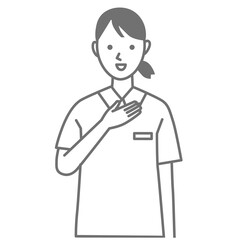 Illustration of nurse vector pose