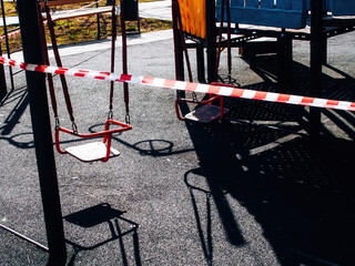 empty playground during covid-19