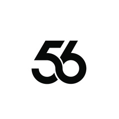 56 infinity Years Anniversary Celebration Vector Template Design Illustration - obrazy, fototapety, plakaty
