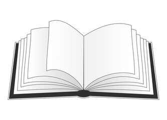 ein offenes Buch für den Bücherwurm oder Leseratte