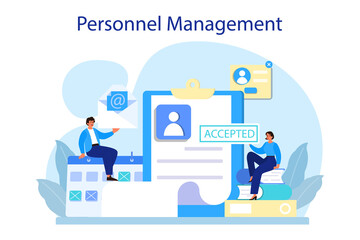 Personnel management concept. Business recruitment and empolyee