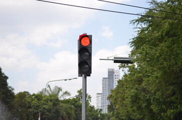 traffic light on the street