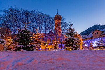 Immenstadt - Allgäu - Klostergarten - Beleuchtung - Winter - weihnachtlich