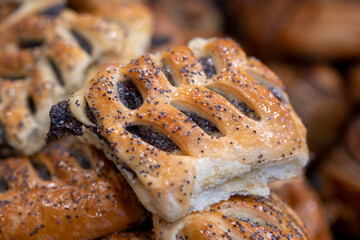 Pastries stuffed with poppy seeds