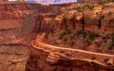 The road along dead horse canyon