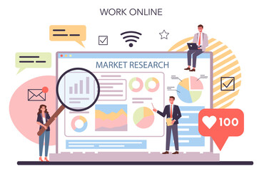 Market research and analysis online service or platform