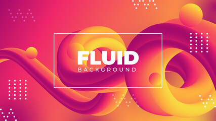 New Colourful Fluid Background Design