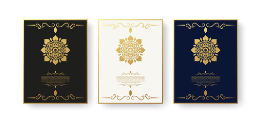 vintage greeting card with mandala motif modern © Zein Republic Studio