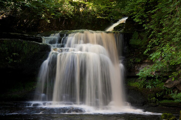 Fototapeta na wymiar West Burton Falls near Leyburn, North Yorkshire, England, United Kingdom