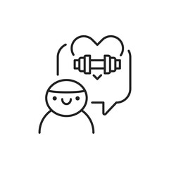 Children's wellness physical education color line icon. Pictogram for web page, mobile app, promo.