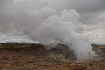 Gunnuhver Hot Springs in Iceland