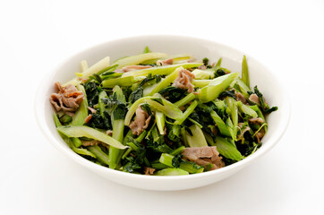 セロリと豚肉の炒め物