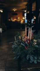 Christmas compositions in the interior