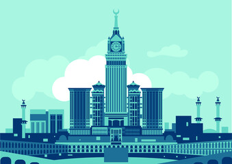 Fototapeta premium Mecca Saudi Arabia skyline