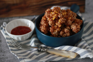 fried corn,Corn Pops
