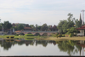 view of the town in the city