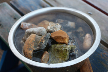 Dog's dinner of stones