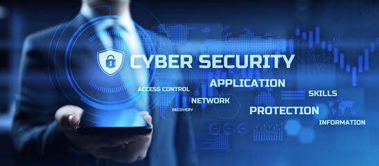 Cyber security. Data privacy. Cyber attack protection. Information Technology, Business and internet concept.