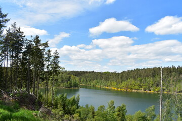 Fototapeta premium See, Wasserspiegelung und Natur