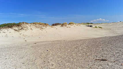 Sandy hills of Kikduin Park. Netherlands