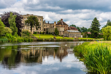 A view along the banks of the River Avon at Stoneleigh, UK in the summertime