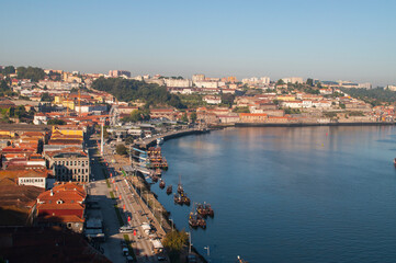 Obraz premium View on the Douro river in Porto, Portugal
