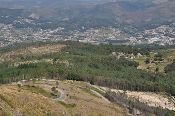 Fototapeta na wymiar View on the city of Arouca, Portugal.
