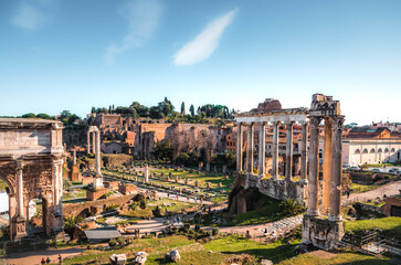 Fototapeta na wymiar view of the colosseum city