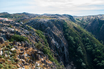 Water fall in the mountains near Arouca, Portugal.