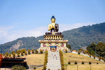 Fototapeta premium Buddhastatue in Sikkim