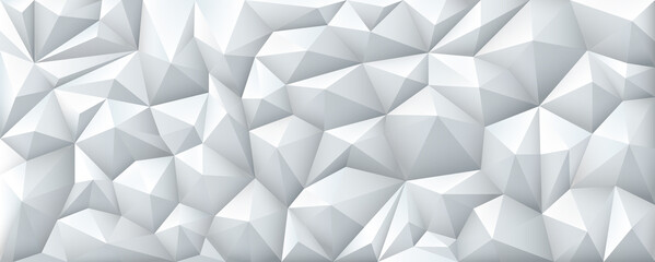 Polygon Abstract Polygonal Geometric Triangle Background, vector illustration wide. - obrazy, fototapety, plakaty