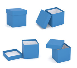 Blue gift boxes