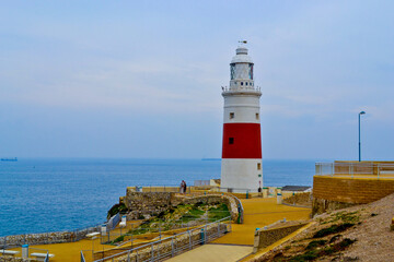 Fototapeta na wymiar Europa Point lighthouse, Gibraltar.
