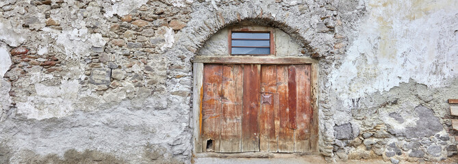 Beautiful old barn door in South Tyrol, Italy.