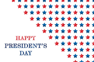 Happy Presidents' Day. Congratulatory inscription for the holiday. Closeup, no people. Congratulations for family, relatives, friends and colleagues