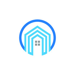 Real Estate Logo. Minimal home, house logo, icon for your business property