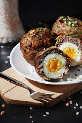 Scottish eggs - national dish of the cuisine of Scotland