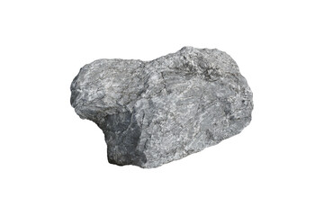 sample of limestone rock isolated on whited background.