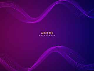 blue abstract smooth wave on dark background