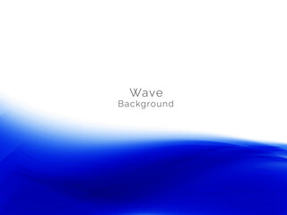 decorative blue wave design pattern vector