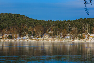 Golden hour at Copake Lake