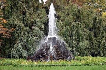 Springbrunnen im Kurpark von Baden-Baden