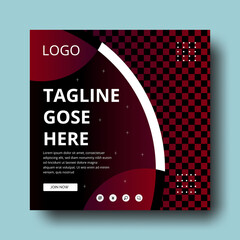 Naklejka premium sports social media template, Gym and fitness social media post template,