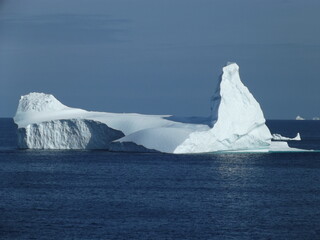 icebergs in the disco bay near ilulissat, greenland
