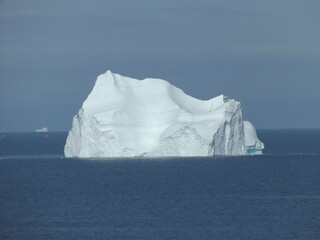 icebergs in the disco bay near ilulissat, greenland