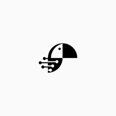 Parrot Tech logo design inspiration