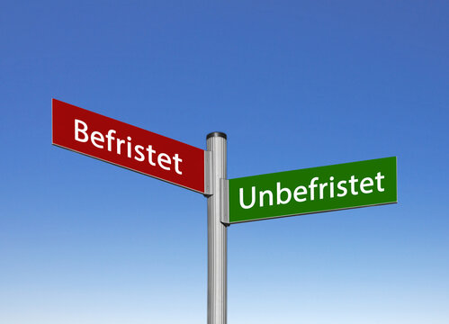Vertrag, Unbefristet oder Befristet, Wegweiser