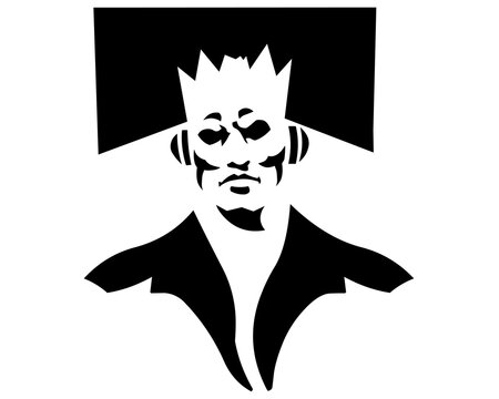 Stencil audio-guy